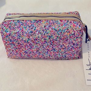 Nicole Miller Sparkle Makeup Bag